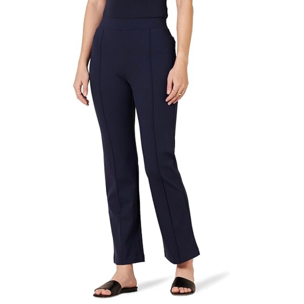 SPANX Navy Ankle-Length Cropped Pants